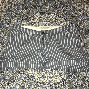 striped Abercrombie and Fitch shorts